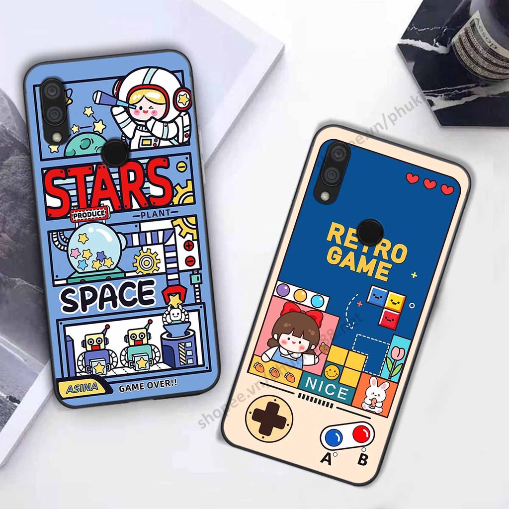 Ốp lưng Xiaomi Redmi 7 hình phi hành gia, roro jump, điện tử dễ thương - Giá rẻ tốt nhất