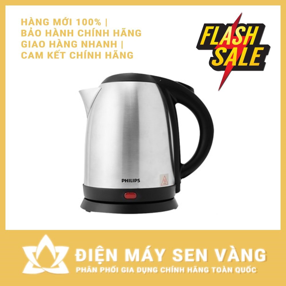 [CHÍNH HÃNG] BÌNH ĐUN SIÊU TỐC PHILIPS 1.5L HD9306 1800W - CHẤT LIỆU INOX AN TOÀN  (Màu bạc)