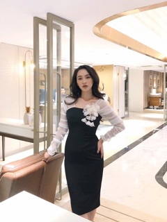 Hoa cúc cánh rơi h’allure cài áo cao cấp