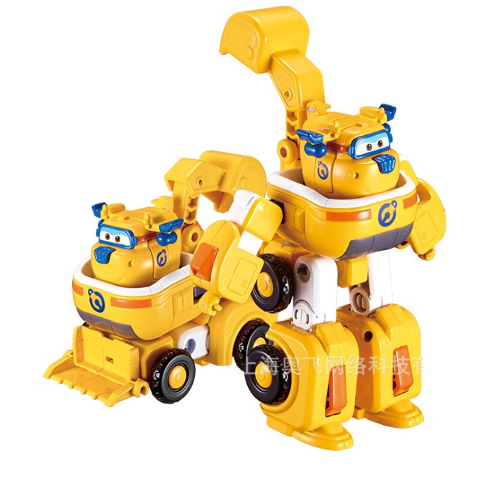 Super wings đồ chơi đội bay siêu đẳng nhân vật Donnie máy bay mini và robot cỡ nhỏ