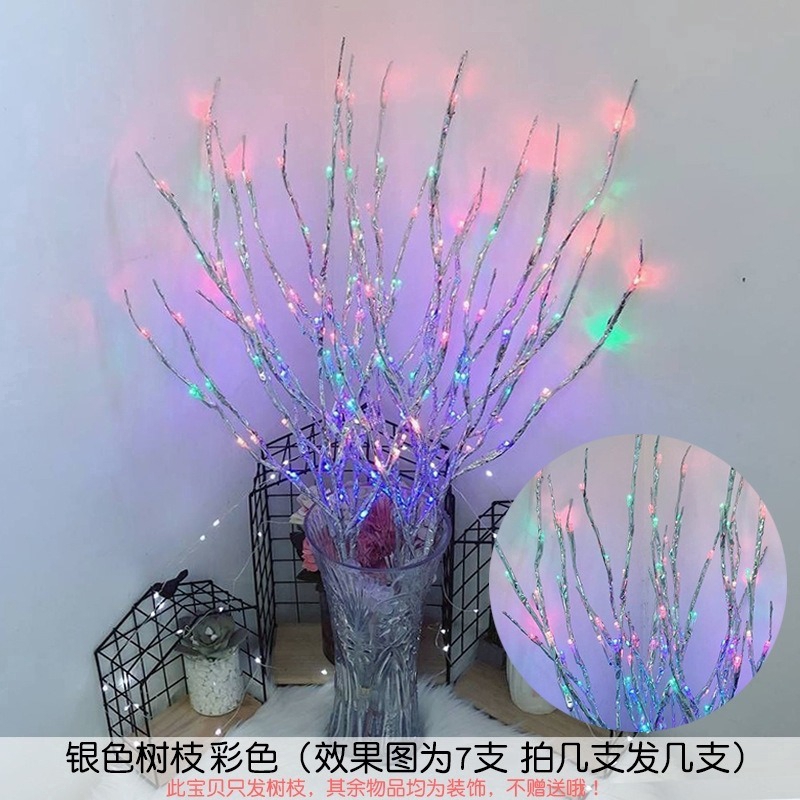 Đèn LED 20 bóng thiết kế nhánh cây dùng cho trang trí dịp Giáng Sinh