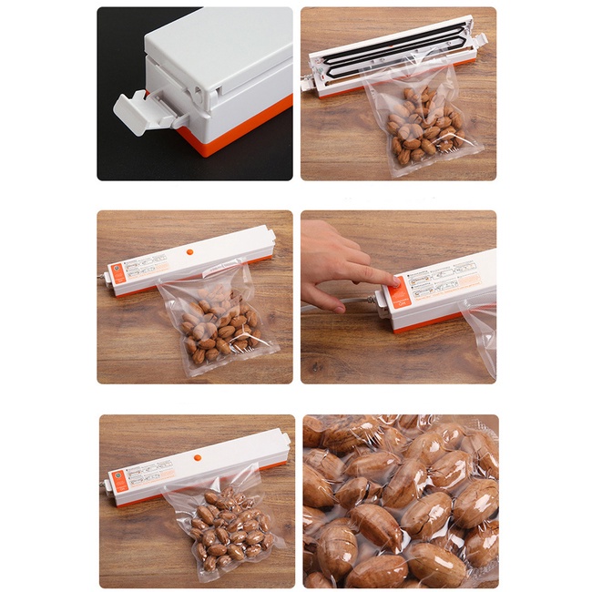 Máy hút chân không bảo quản các loại thực phẩm không kén túi mini Nhật Bản Fresh Pack Pro