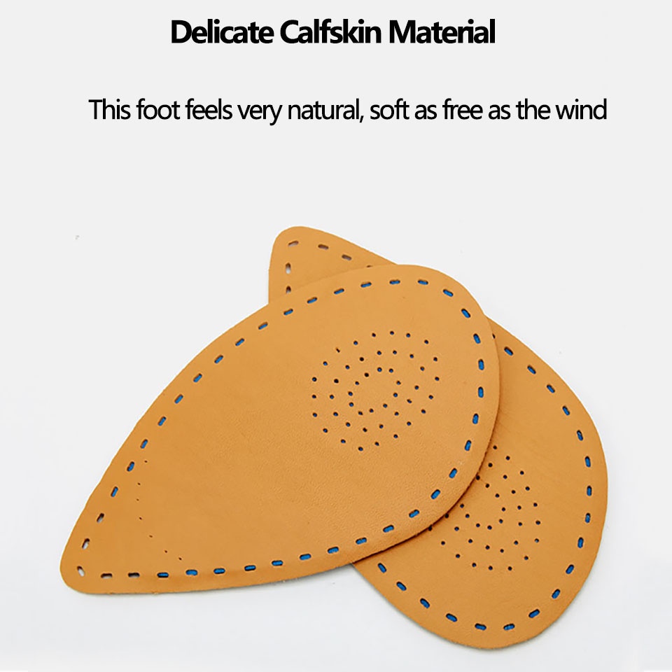 Miếng Lót Giày Cao Gót Bằng Da Bò Dày Dặn Chống Sốc Chống Trượt Giảm Đau Thoải Mái Cho Nữ