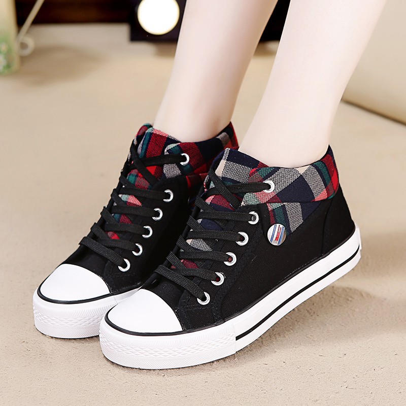 Giày Thể Thao Nữ Cổ Cao 🍀 Giày Nữ Phong Cách Converse