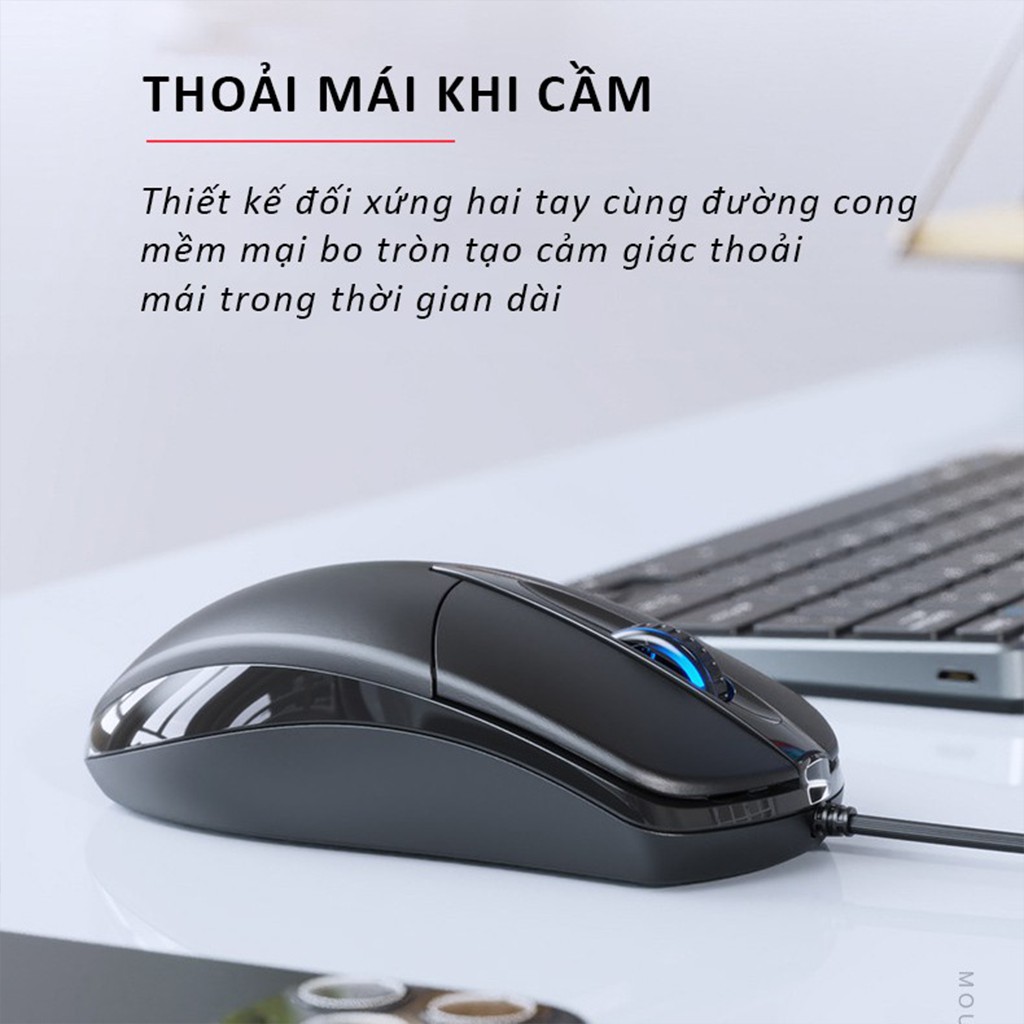 Chuột Máy Tính Có Dây Inphic PB20P Chính Hãng Giá Rẻ Cho Máy Tính, Laptop