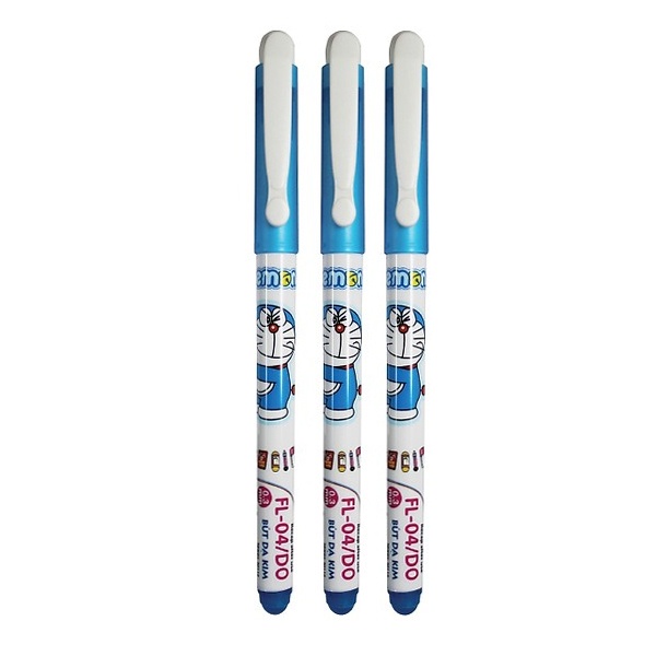 Vỉ 3 Bút Lông Kim FL-04/DO - Mực Xanh