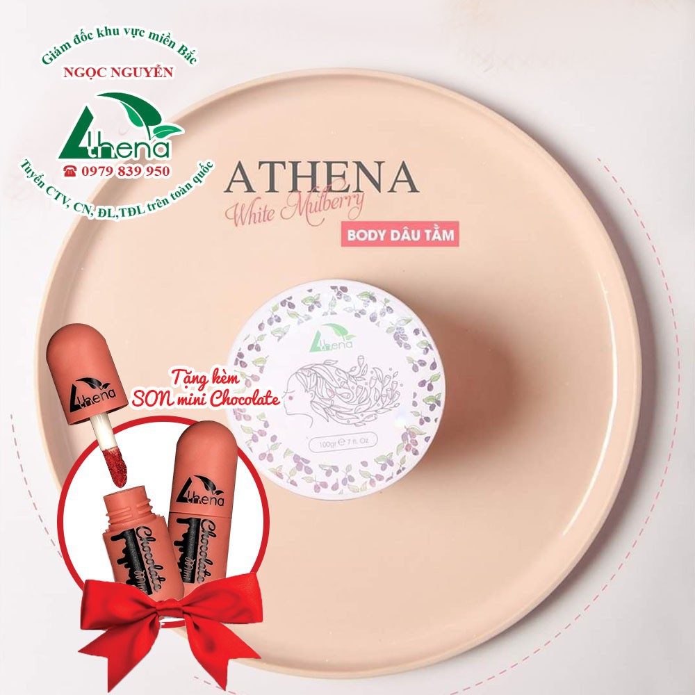 Kem Trắng Da Toàn Thân Dâu Tằm ATHENA, Da Trắng Hồng Tự Nhiên | BigBuy360 - bigbuy360.vn