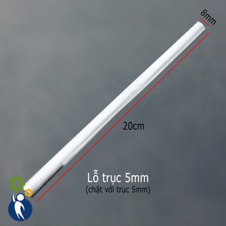 Ống Nhôm 8mm Lỗ 5mm Dài 20cm