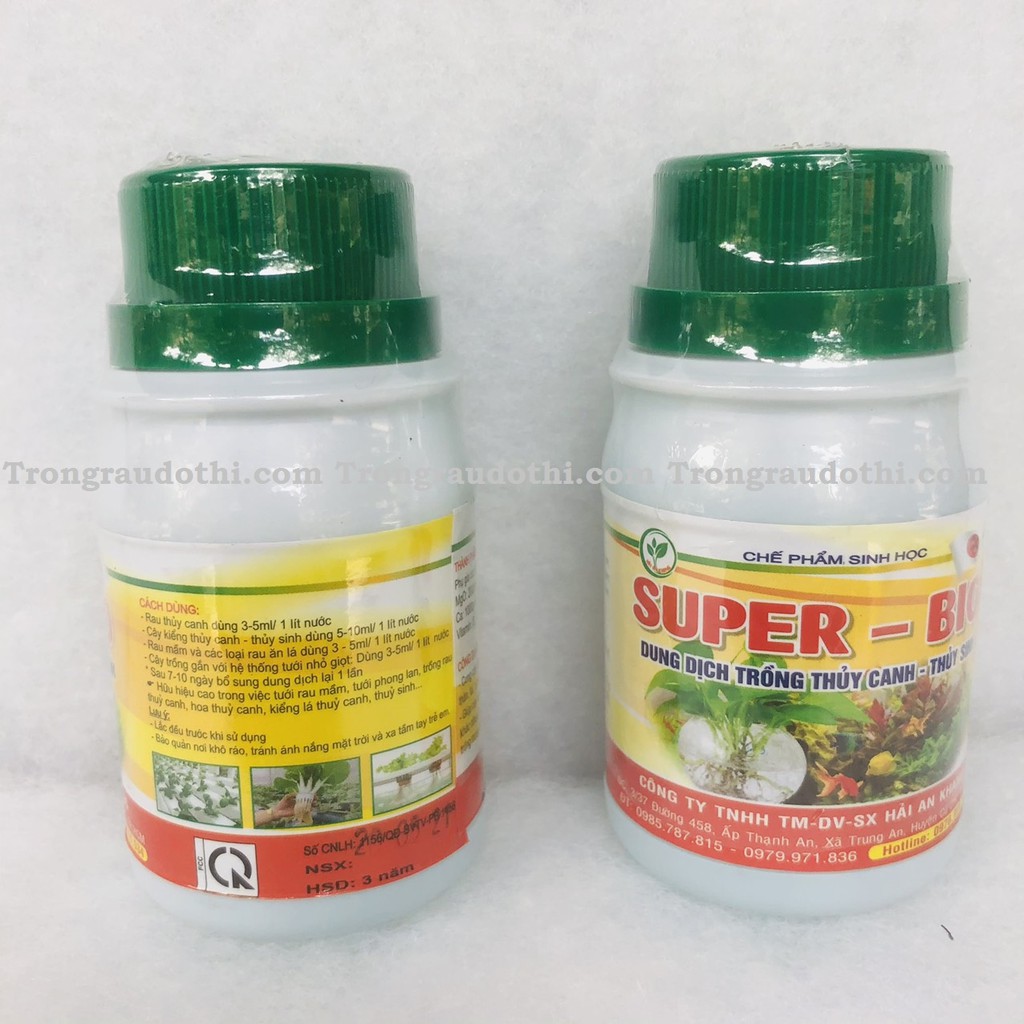 Dung dịch trồng cây thủy sinh, thủy canh Super Bio 100ml