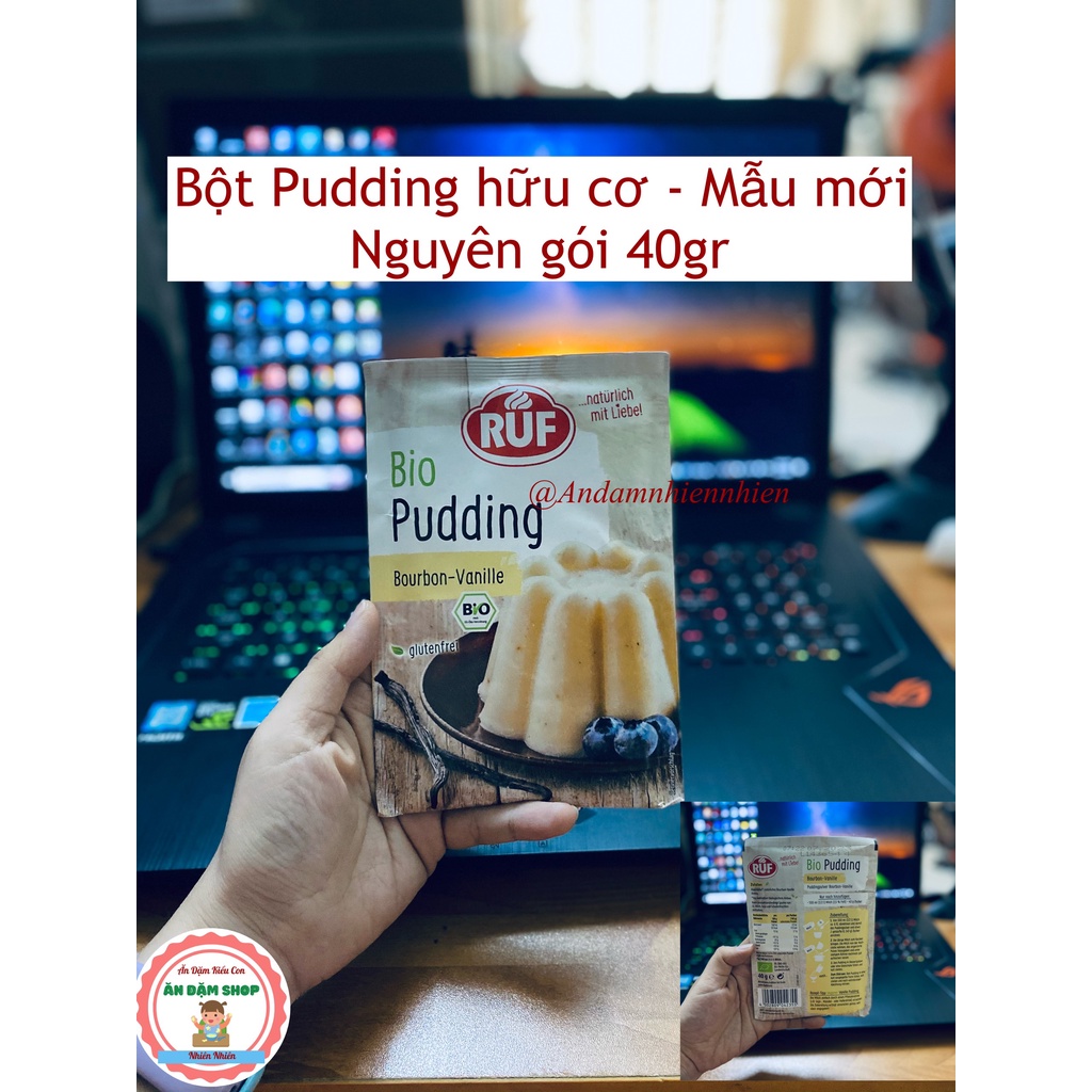 Bột Pudding hữu cơ Ruf Đức làm bánh cho bé ăn dặm
