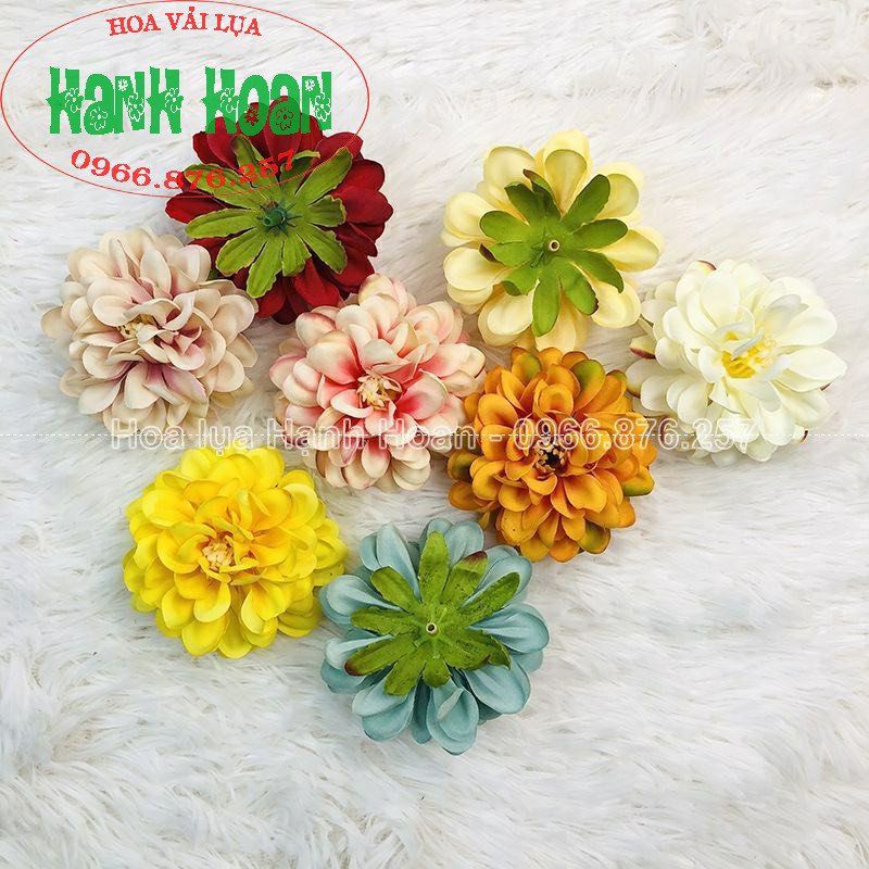 COMBO 10 ĐẦU BÔNG HOA CÚC PHÁP 7CM ĐỘC LẠ - HOA LỤA CAO CẤP