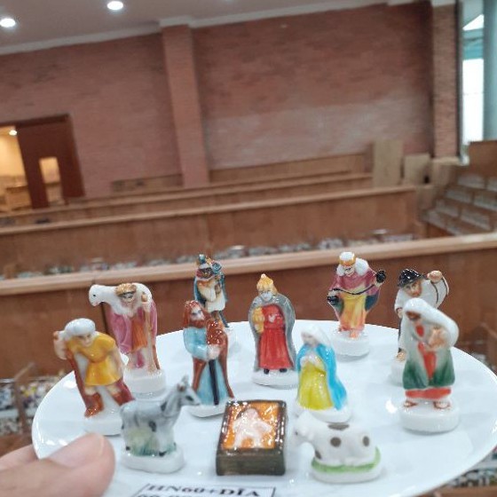 Bộ tượng Giê Su giáng sinh mini 12 tượng