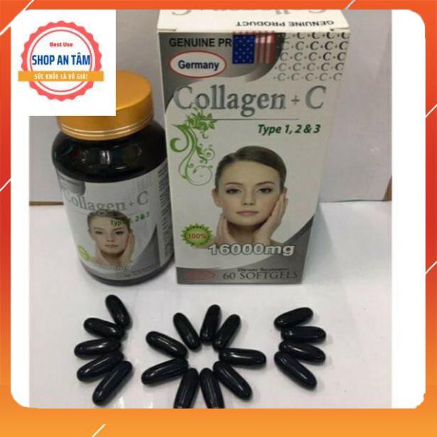 Viên uống đẹp da Collagen + C Type 123 16000mg giảm thâm nám tàn nhang  Hộp 60 viên