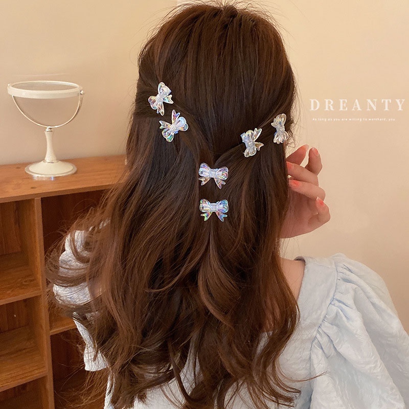 Kẹp Tóc Nơ Nhiều Màu Sắc Thiết Kế Đơn Giản Dễ Thương Phong Cách Hàn Quốc