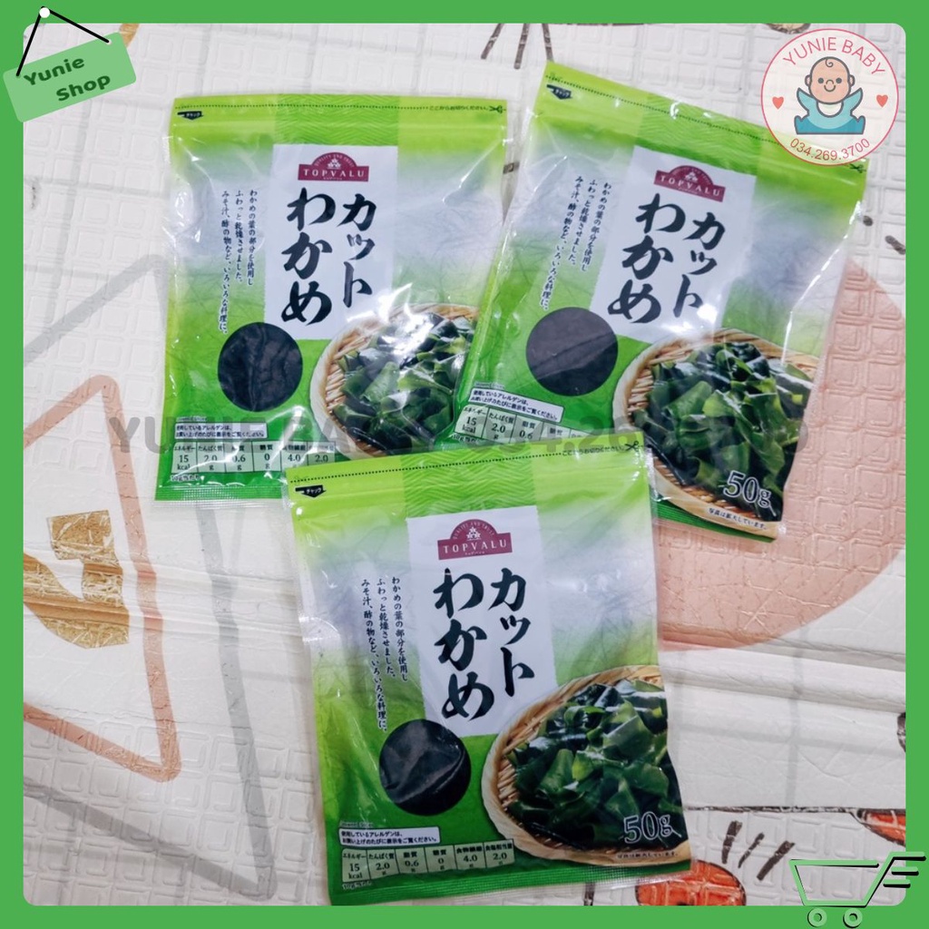 [Date 9.2023] Rong biển nấu canh và súp miso Topvalu 50g
