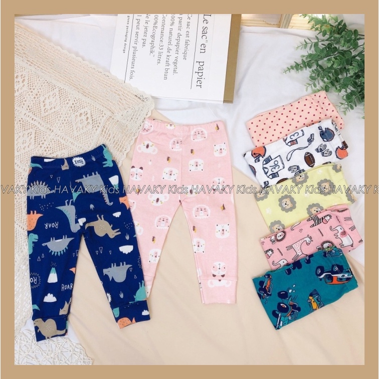 Combo 5 Quần Dài Mặc Thu Đông Cho Trẻ Em Bé Trai Bé Gái, Havaky Kids - QC001