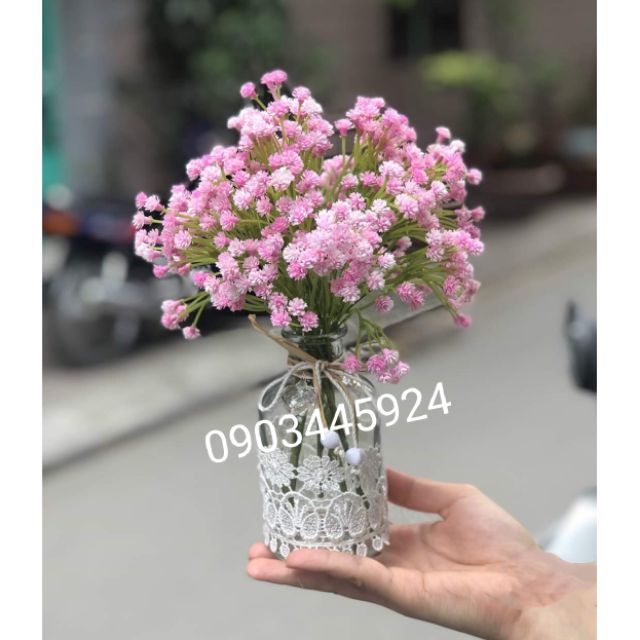 Baby Nhựa Kép cao 64cm có Ảnh thật - Hoa giả