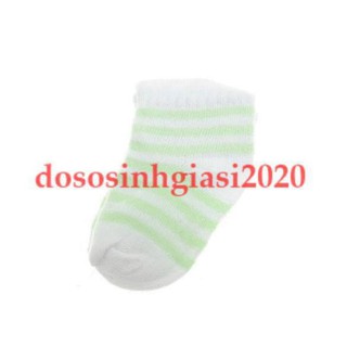 Vớ cho bé-Set 1 đôi vớ sọc len sơ sinh cho bé 0-6 tháng