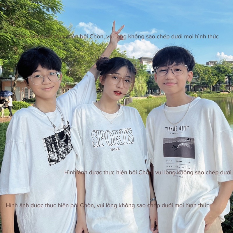 Áo thun 3158 MÀU TRẮNG hàng loại 1 chất dày dặn Unisex CHÒN CLOTHING