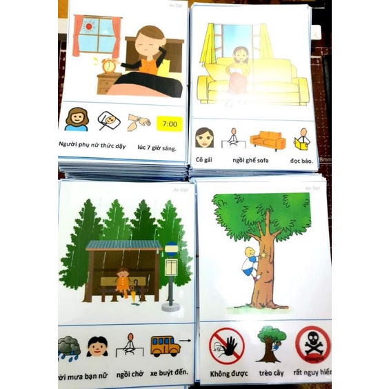 Bộ thẻ tập nói câu 220 thẻ