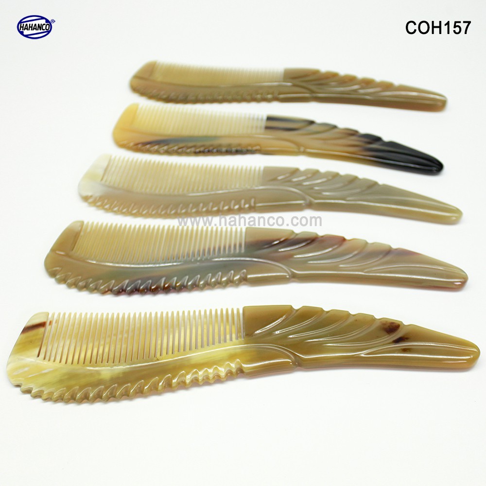 Lược Sừng to đẹp sang trọng (Size: XXL - 27cm) Cao cấp nhất và đẹp nhất - COH157 - Horn Comb of HAHANCO