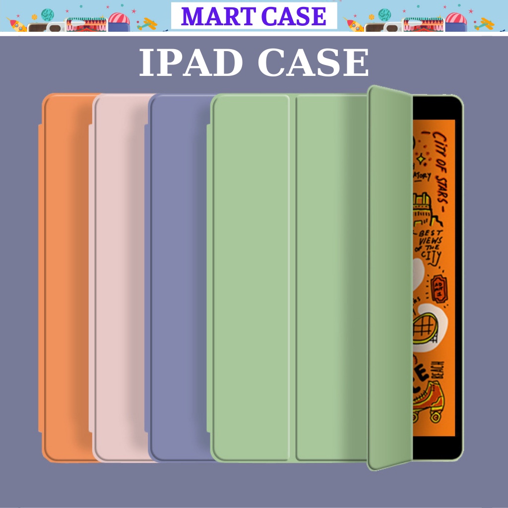 Ốp ipad Silicon 3 Mảnh Chất Đẹp ipad Air 2/Air 1/Air 3/Air4/gen 5/6/7/8/9/ Pro 11..MART CASE