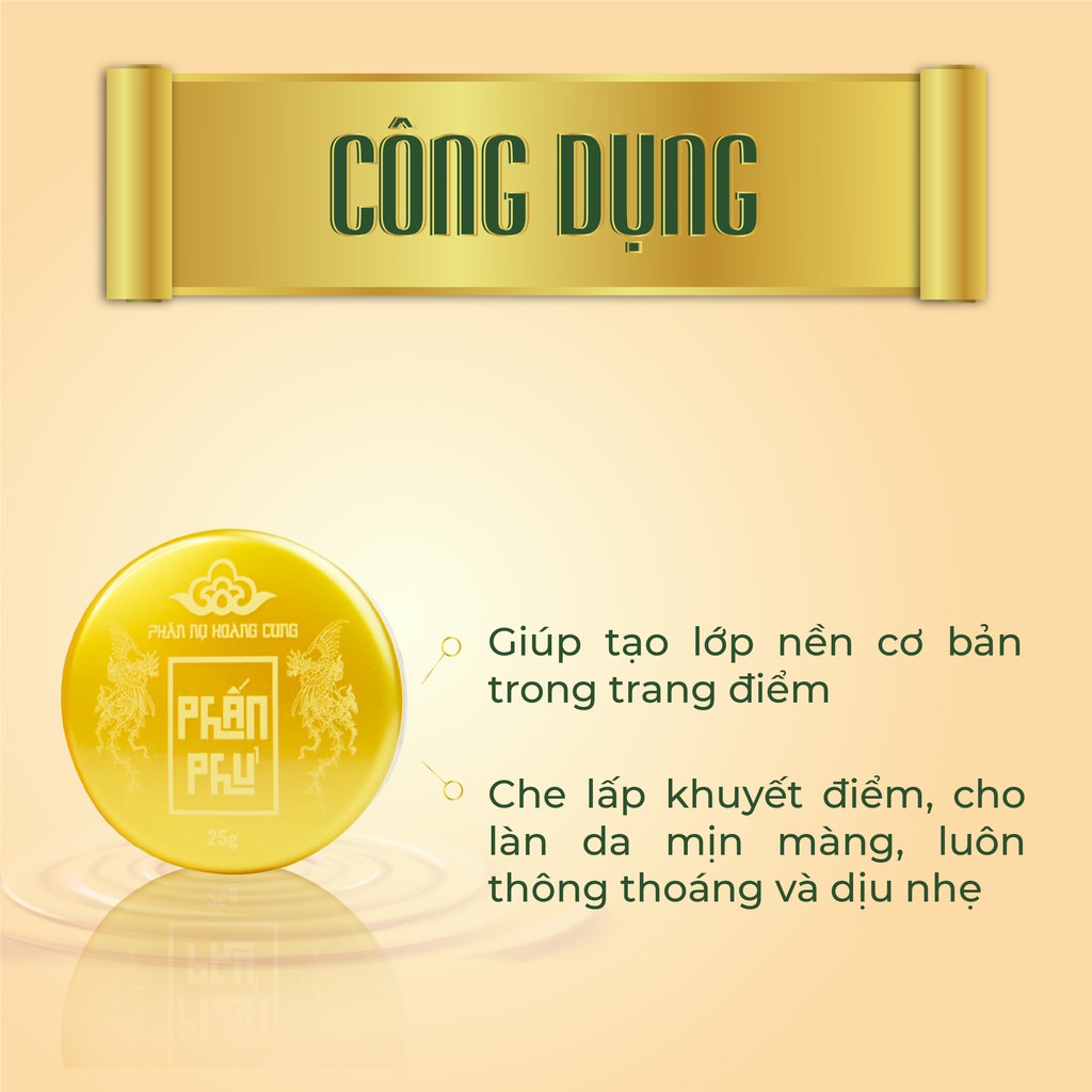 Phấn phủ tinh chất ngọc trai màu trắng Phấn nụ Hoàng Cung lớp phủ hoàn hảo, mịn màng, tự nhiên, kiềm dầu tốt 25gr | BigBuy360 - bigbuy360.vn