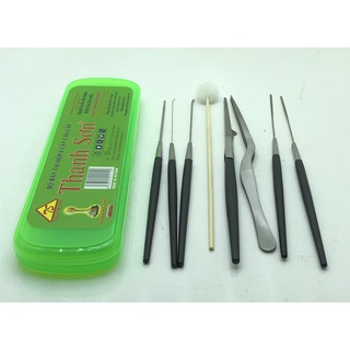Bộ Lấy Ráy Tai Thanh Sơn Chuyên Nghiệp INOX 8 Món VỆ SINH AN TOÀN DẠNG HỘP CAO CẤP