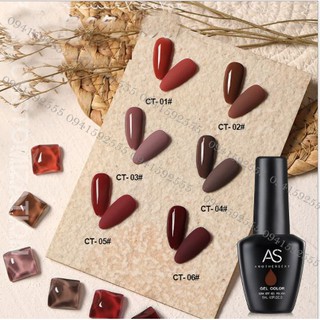 Set sơn gel AS caramel color CT 6 màu