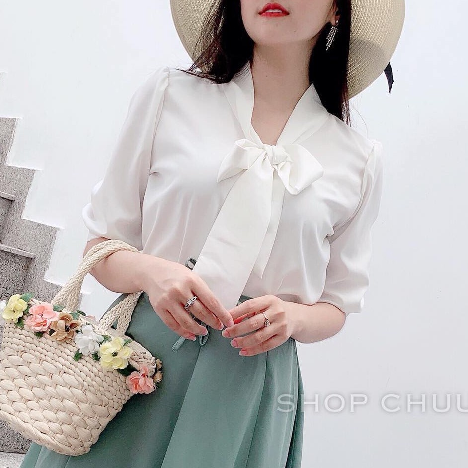 Áo sơ mi công sở nữ tay lửng CHUU A3271 | BigBuy360 - bigbuy360.vn