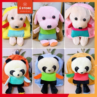 Balo cho bé đi học mẫu giáo | Ba lô hình thú đáng yêu chất nỉ mềm mại