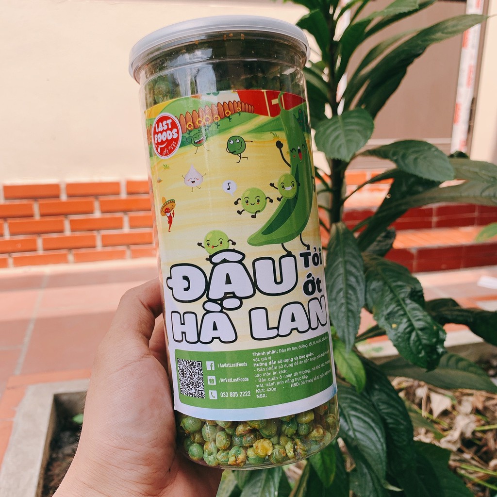 Đậu hà lan tỏi ớt 430g hũ pet , ăn vặt LASTFOODS Hà Nội với các mẫu đồ ăn vặt các miền đầy đủ hương vị thơm ngon giá rẻ