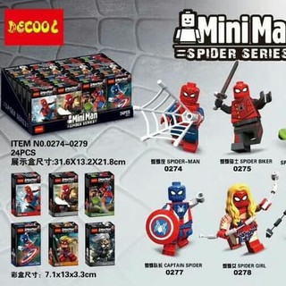 Mới Mô Hình Đồ Chơi Lego Người Nhện Avengers Mini Marvel
