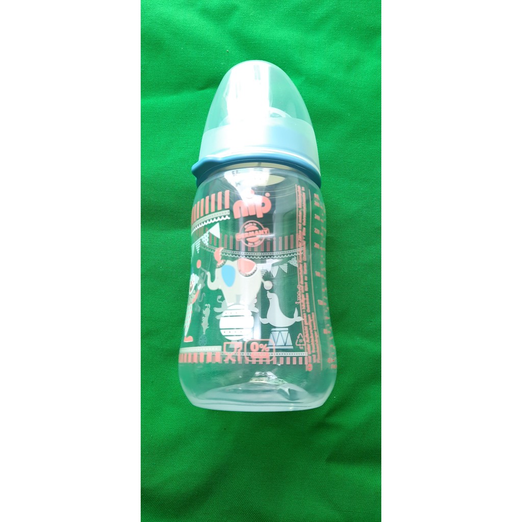 [GIÁ TỐT NHẤT SHOPEE] Bình sữa NIP cổ rộng 260 ml, núm ti chỉnh nha, chống sặc