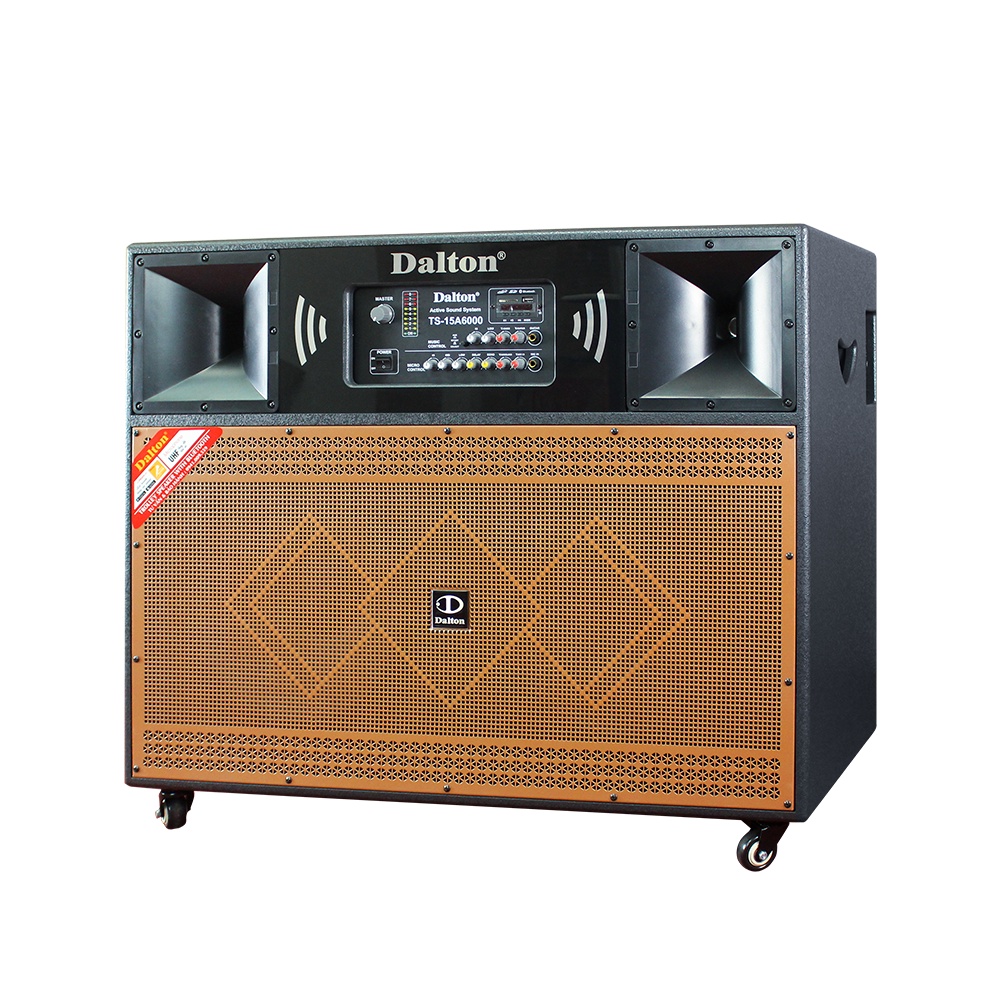 Loa kéo karaoke công suất cao, loa kẹo kéo karaoke Dalton TS-15A6000 công suất 2200W, Bass loa 15 inches x 2 BH 12 tháng