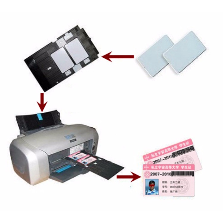 1 Khay Đựng Thẻ ID Bằng Nhựa PVC Cho Epson R260 R265 R270 R280 R290 R380 R390 RX680 T50 T60 A50 P50 L800 L801 R330 TX650 L805 L850