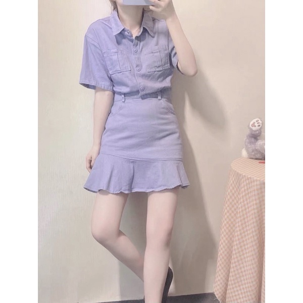 Váy tím mộng mơ hợp cho cô gái tuổi teen, năng động, dễ thương