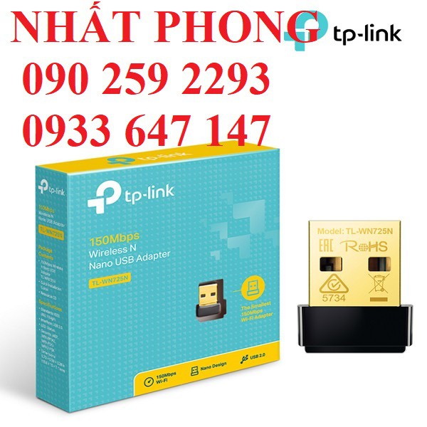 TP-LINK TL-WN725N - Wireless Nano USB - 1 Ăngten Ngầm | BigBuy360 - bigbuy360.vn