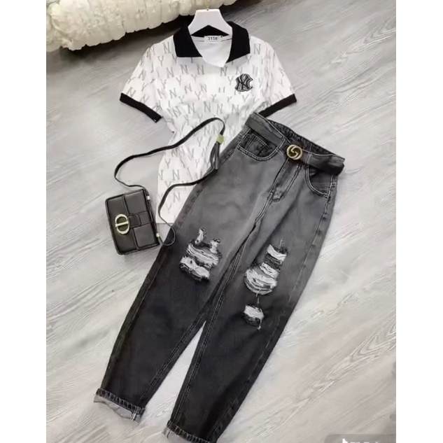 Quần jeans baggy 9 tấc mã 52 - TA alohashop91