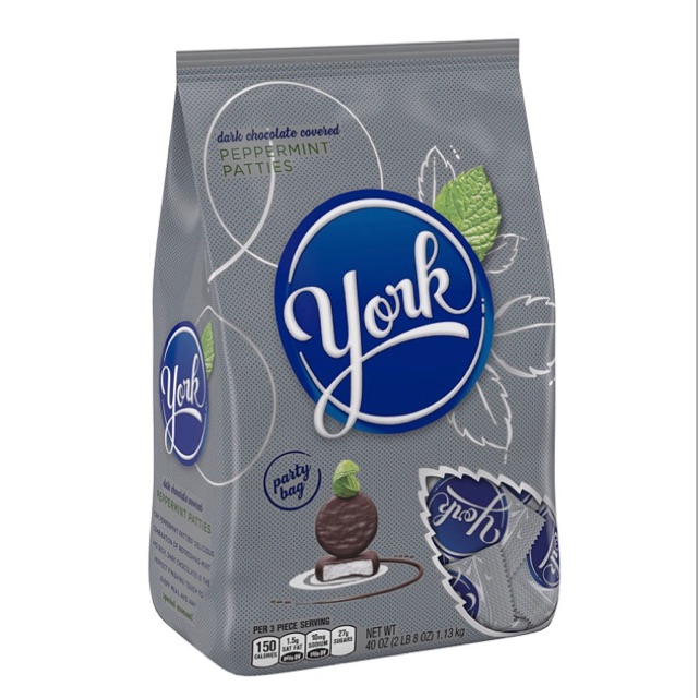 Kẹo Bạc Hà Bọc Socola York Mỹ 1.13kg/200g tách lẻ