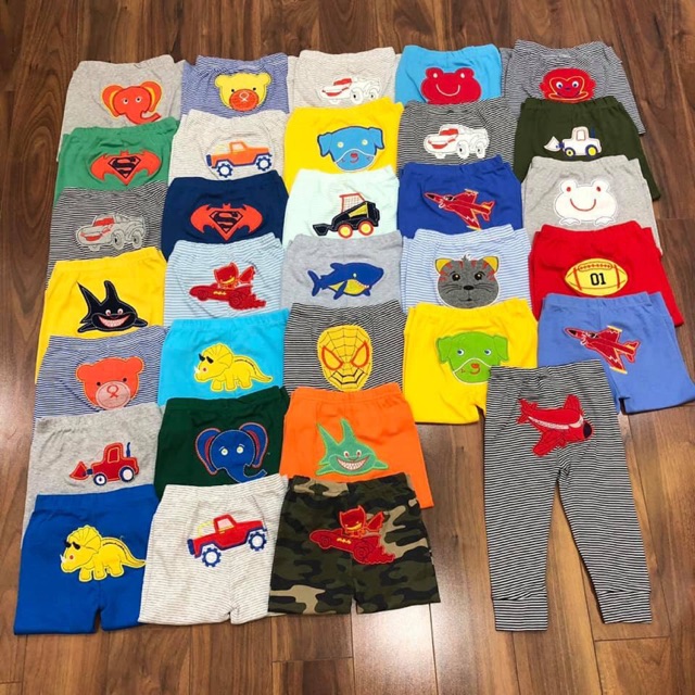 Set 5 quần dài mông thú bé trai, bé gái