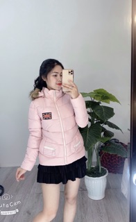 Áo phao béo nữ, mũ tháo đc