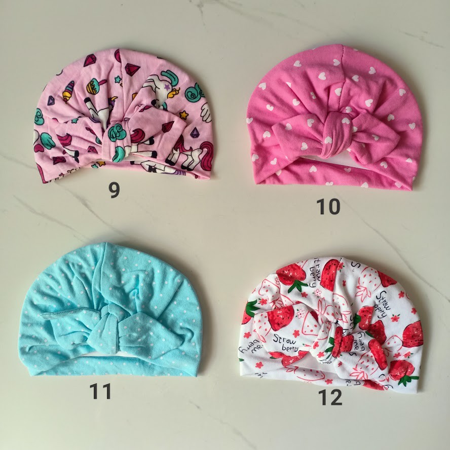 Mũ Turban họa tiết Cho Bé Gái/ Nón Turban (cho chọn mẫu)