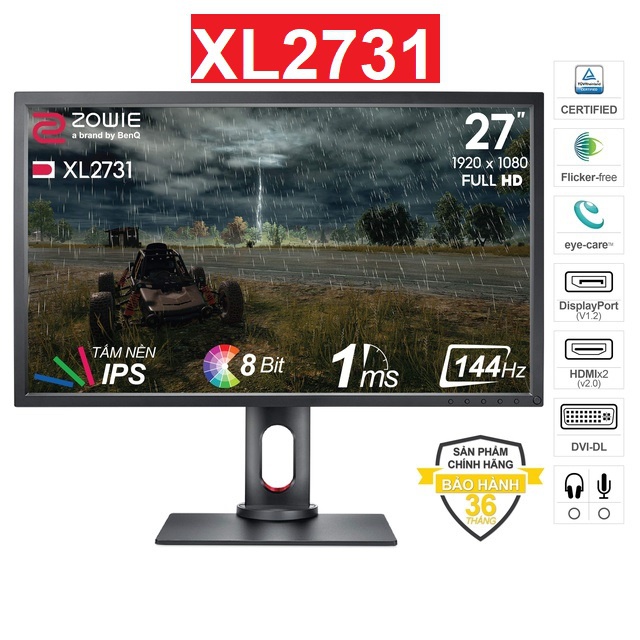 Màn hình BenQ Zowie XL2731 27 inch Full HD 1920 x 1080 1ms 144Hz TN