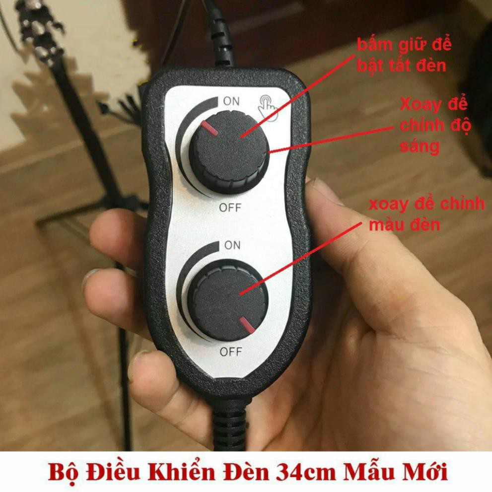 Đèn livestream hỗ trợ ánh sáng chụp ảnh, trang điểm, chụp ảnh sản phẩm (3 chế độ sáng) - Sieuthigiadinh.2021