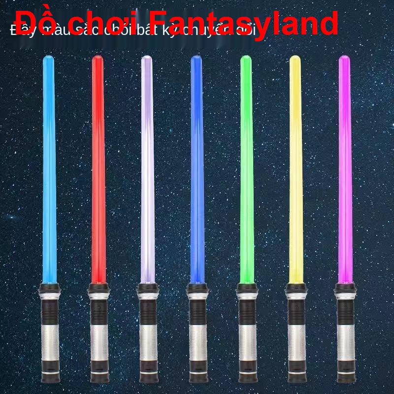 Star Wars lightsaber dành cho trẻ em thanh kiếm laze kính thiên văn phát ra ánh sáng rung cậu bé vũ khí nhấp nh