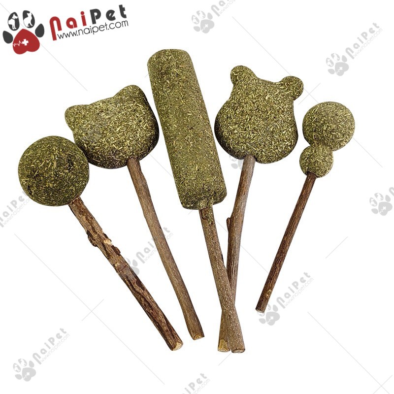 Cỏ Catnip Cỏ Bạc Hà Viên Nén Dạng Kẹo Mút Cho Mèo CCN007