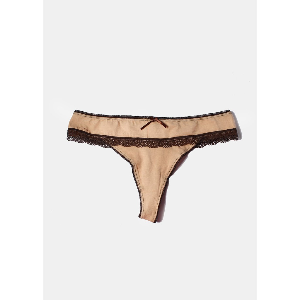 QUẦN CHIP SHOP MISS A Two-Tone Ruffle Thong Panty