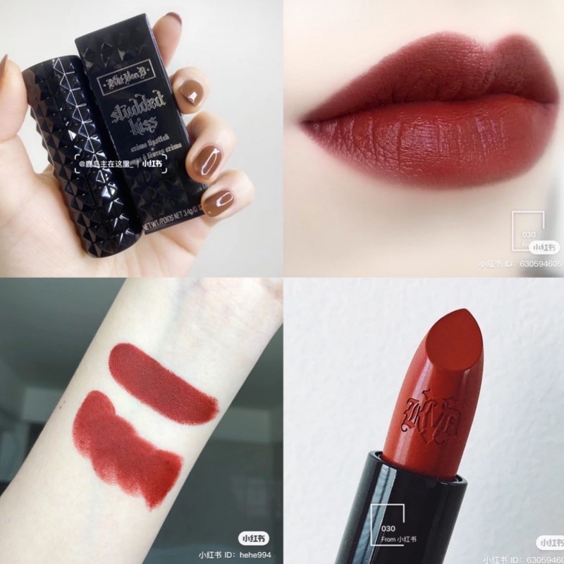 AUTH - OFF 50% SON SÁP MỊN KAT VON D STUDDED KISS MÀU LOLITA2, DOUBLE DARE, MISFIT