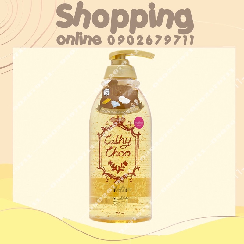 Sữa tắm trắng Cathy Choo 24k Gold Thái Lan 750ML